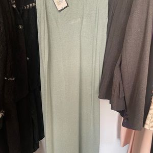 Beautiful long sea glass shimmer St. John skirt